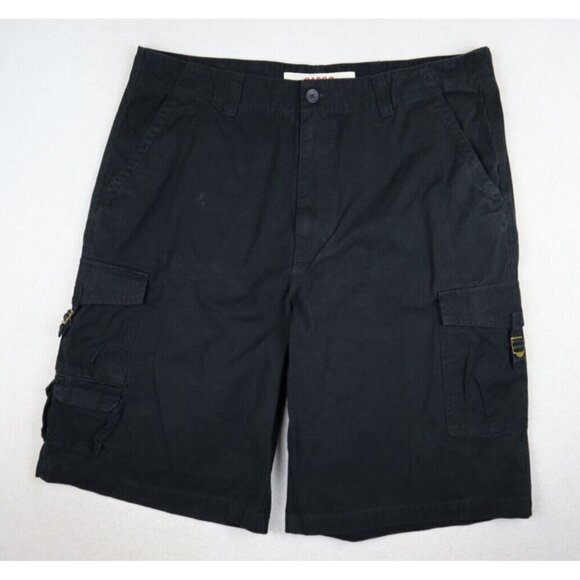 EMERGENCY EXIT - MEN'S BLACK CARGO SHORTS - SIZE 36 - Picture 3 of 10